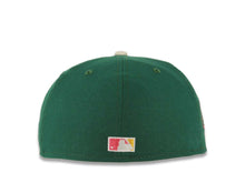 Load image into Gallery viewer, San Diego Padres New Era MLB 59FIFTY 5950 Fitted Cap Hat Green Crown Cream Visor Cream Script Logo Stadium Side Patch Gray UV