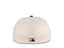 Load image into Gallery viewer, San Diego Padres New Era MLB 59FIFTY 5950 Fitted Cap Hat White Crown Black Visor Black Logo 25th Anniversary Side Patch Green UV