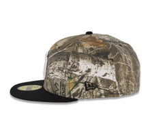 Load image into Gallery viewer, San Diego Padres New Era MLB 59FIFTY 5950 Fitted Cap Hat Real Tree Edge Camo Crown Black Visor White/Black Logo 40th Anniversary Side Patch Gray UV
