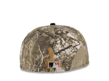 Load image into Gallery viewer, San Diego Padres New Era MLB 59FIFTY 5950 Fitted Cap Hat Real Tree Edge Camo Crown Black Visor White/Black Logo 40th Anniversary Side Patch Gray UV