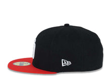 Load image into Gallery viewer, San Diego Padres New Era MLB 59FIFTY 5950 Fitted Cap Hat Black Crown Red Visor White Logo Petco Park Side Patch Green UV