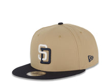 Load image into Gallery viewer, San Diego Padres New Era MLB 9FIFTY 950 Snapback Cap Hat Khaki Crown Navy Visor White/Navy Logo 40th Anniversary Side Patch Gray UV