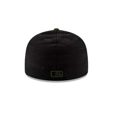 Load image into Gallery viewer, (Youth) Pittsburgh Pirates New Era MLB 59FIFTY 5950 Kids Fitted Cap Hat Black Camo Crown Olive Green Visor Black/Olive Logo
