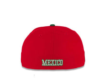 Load image into Gallery viewer, Mexico New Era World Baseball Classic WBC 59FIFTY 5950 Fitted Cap Hat Red Crown Green Visor White/Green/Red Logo Gray UV