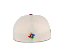 Load image into Gallery viewer, Mexico New Era World Baseball Classic WBC 59FIFTY 5950 Fitted Cap Hat Cream Crown Cardinal Visor Green/White/Cardinal Logo Green UV