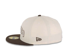 Load image into Gallery viewer, Mexico New Era World Baseball Classic WBC 59FIFTY 5950 Fitted Cap Hat Cream Crown Brown Visor Brown/White Logo Khaki UV