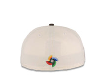 Load image into Gallery viewer, Mexico New Era World Baseball Classic WBC 59FIFTY 5950 Fitted Cap Hat Cream Crown Brown Visor Brown/White Logo Khaki UV