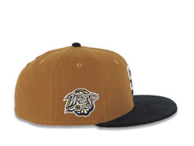 Load image into Gallery viewer, (Corduroy) San Diego Padres New Era MLB 59FIFTY 5950 Fitted Cap Hat Brown Crown Black Visor Cream/Black Logo 1998 World Series Side Patch Brown UV