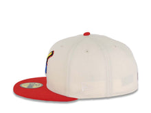 Load image into Gallery viewer, San Diego Padres New Era MLB 59FIFTY 5950 Fitted Cap Hat Cream Crown Red Visor Metallic Blue/Red Swinging Friar Logo 2016 All-Star Game Side Patch