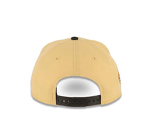 Load image into Gallery viewer, San Diego Padres New Era MLB 9FORTY 940 A-Frame Adjustable Hat Vegas Gold Crown Black Visor Brown/Orange Cooperstown Logo 50th Anniversary Side Patch