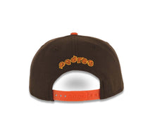 Load image into Gallery viewer, San Diego Padres New Era MLB 9FIFTY 950 Snapback Cap Hat Brown Crown Yellow Visor Brown/Yellow Swinging Friar Logo Green UV