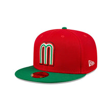 Load image into Gallery viewer, Mexico New Era World Baseball Classic WBC 59FIFTY 5950 Fitted Cap Hat Red Crown Green Visor White/Green/Red/Black Logo Gray UV