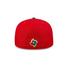 Load image into Gallery viewer, Mexico New Era World Baseball Classic WBC 59FIFTY 5950 Fitted Cap Hat Red Crown Green Visor White/Green/Red/Black Logo Gray UV