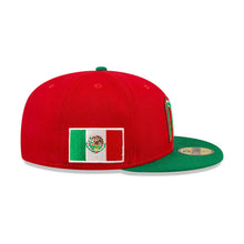 Load image into Gallery viewer, Mexico New Era World Baseball Classic WBC 59FIFTY 5950 Fitted Cap Hat Red Crown Green Visor White/Green/Red/Black Logo Gray UV
