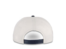 Load image into Gallery viewer, San Diego Padres New Era MLB 9FIFTY 950 Snapback Cap Hat Cream Crown Navy Visor Navy/Metallic Silver Script Logo 25th Anniversary Side Patch Gray UV
