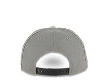 Load image into Gallery viewer, San Diego Padres New Era MLB 9FIFTY 950 Snapback Cap Hat Gray Crown Piping Stone Visor Metallic Black Script Logo 25th Anniversary Side Patch Red UV
