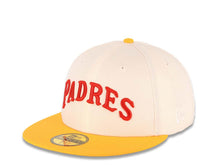 Load image into Gallery viewer, San Diego Padres New Era MLB 59FIFTY 5950 Fitted Cap Hat Chrome White Crown Yellow Visor Cooperstown Script Logo Centennial Side Patch Green UV