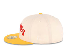 Load image into Gallery viewer, San Diego Padres New Era MLB 59FIFTY 5950 Fitted Cap Hat Chrome White Crown Yellow Visor Cooperstown Script Logo Centennial Side Patch Green UV