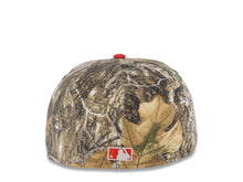 Load image into Gallery viewer, San Diego Padres New Era MLB 59FIFTY 5950 Fitted Cap Hat Real Tree Edge Camo Crown Red Visor White/Red Logo 25th Anniversary Side Patch Green UV