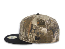 Load image into Gallery viewer, San Diego Padres New Era MLB 59FIFTY 5950 Fitted Cap Hat Real Tree Edge Crown Black Visor White/Black Logo 1998 World Series Side Patch Gray UV