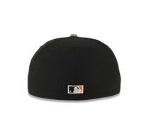 Load image into Gallery viewer, San Diego Padres New Era MLB 59FIFTY 5950 Fitted Cap Hat Black Crown Real Tree Edge Camo Visor Glow White/Orange Slam Logo 40th Anniversary Side Patch