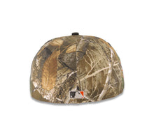 Load image into Gallery viewer, New York Yankees New Era MLB 59FIFTY 5950 Fitted Cap Hat Real Tree Edge Crown Black Visor White Logo Jackie Robinson 50th Anniversary Side Patch