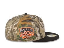 Load image into Gallery viewer, New York Yankees New Era MLB 59FIFTY 5950 Fitted Cap Hat Real Tree Edge Crown Black Visor White Logo Jackie Robinson 50th Anniversary Side Patch