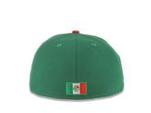 Load image into Gallery viewer, San Diego Padres New Era MLB 59FIFTY 5950 Fitted Cap Hat COLOR1 Crown COLOR2 Visor COLOR3 Logo Mexico Flag Side Patch