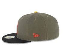 Load image into Gallery viewer, Seattle Mariners New Era MLB 59FIFTY 5950 Fitted Cap Hat Olive Green Crown Black Visor Glow White/Red/Yellow Logo 30th Anniversary Side Patch Gray UV