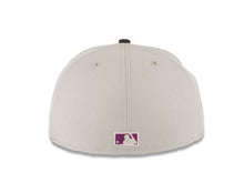 Load image into Gallery viewer, San Diego Padres New Era MLB 59FIFTY 5950 Fitted Cap Hat Gray Crown Black Visor Metallic Black/Lava Red Logo 1992 All-Star Game Side Patch Lava Red UV