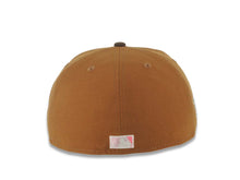 Load image into Gallery viewer, San Diego Padres New Era MLB 59FIFTY 5950 Fitted Cap Hat Toasted Peanut Crown Brown Visor Glow White Logo 1998 World Series Side Patch Pink UV