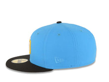 Load image into Gallery viewer, San Diego Padres New Era MLB 59FIFTY 5950 Fitted Cap Hat Blue Crown Black Visor White/Yellow Logo 1998 World Series Side Patch Gray UV