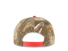 Load image into Gallery viewer, Mexico New Era 9FIFTY 950 Snapback Cap Hat Real Tree Edge Camo Crown Red Visor Glow White/Red “M” Logo Mexico Flag Side Patch