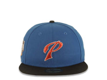 Load image into Gallery viewer, San Diego Padres New Era MLB 59FIFTY 5950 Fitted Cap Hat Blue Crown Black Visor Metallic Red/White P Script Logo 2016 All-Star Game Side Patch