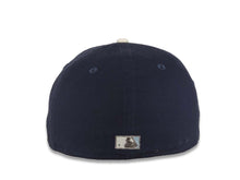 Load image into Gallery viewer, San Diego Padres New Era MLB 59FIFTY 5950 Fitted Cap Hat Navy Blue Crown Gray Visor Metallic Black/Blue Logo 2016 All-Star Game Side Patch Cream UV