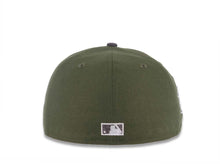 Load image into Gallery viewer, Arizona Diamondbacks New Era MLB 59FIFTY 5950 Fitted Cap Hat Olive Green Crown Gray Visor Metallic Gray/White Snake Logo 20th Anniversary Side Patch Gray UV