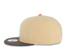 Load image into Gallery viewer, San Diego Padres New Era MLB 9FIFTY 950 Snapback Cap Hat Vegas Gold Crown Brown Visor White Logo 25th Anniversary Side Patch Green UV