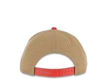 Load image into Gallery viewer, (Youth) Mexico New Era WBC World Baseball Classic 9FIFTY 950 Kid Snapback Cap Hat Khaki Crown Red Visor Team Color Logo Mexico Flag Side Patch