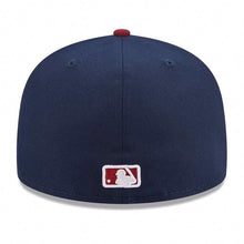 Load image into Gallery viewer, (Youth) San Diego Padres New Era MLB 59FIFTY 5950 Kid Fitted Cap Hat Navy Blue Crown Cardinal Visor White Logo (2-Tone Color Pack)