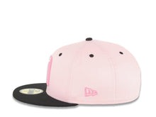 Load image into Gallery viewer, Mexico New Era 59FIFTY 5950 Fitted Cap Hat Pink Crown Black Visor White/Dark Pink Logo Mexico Flag Side Patch Green UV