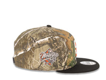 Load image into Gallery viewer, San Diego Padres New Era MLB 9FIFTY 950 Snapback Cap Hat Real Tree Edge Camo Crown Black Visor White/Orange Logo 1998 World Series Side Patch Gray UV