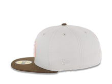 Load image into Gallery viewer, San Diego Padres New Era MLB 59FIFTY 5950 Fitted Cap Hat Gray Crown Brown Visor Glow White/Pink Logo Cathcing Friar Side Patch Pink UV