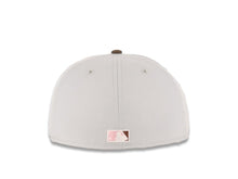 Load image into Gallery viewer, San Diego Padres New Era MLB 59FIFTY 5950 Fitted Cap Hat Gray Crown Brown Visor Glow White/Pink Logo Cathcing Friar Side Patch Pink UV