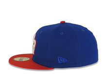 Load image into Gallery viewer, Puerto Rico New Era World Baseball Classic WBC 59FIFTY 5950 Fitted Cap Hat Royal Blue Crown Red Visor Cream/Red Logo Gray UV