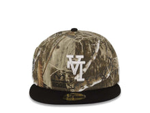 Load image into Gallery viewer, Los Angeles Dodgers New Era MLB 59FIFTY 5950 Fitted Cap Hat Real Tree Edge Como Crown Black Visor White Upside Down Logo 40th Anniversary Side Patch