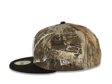 Load image into Gallery viewer, Los Angeles Dodgers New Era MLB 59FIFTY 5950 Fitted Cap Hat Real Tree Edge Como Crown Black Visor White Upside Down Logo 40th Anniversary Side Patch