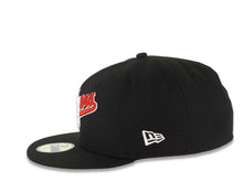 Load image into Gallery viewer, Los Angeles Dodgers New Era MLB 59FIFTY 5950 Fitted Cap Hat Black Crown/Visor Green/White/Red script Logo 100 Anniversary Side Patch Gray UV