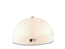 Load image into Gallery viewer, San Diego Padres New Era MLB 59FIFTY 5950 Fitted Cap Hat Cream Crown Real Tree Edge Visor Sky Blue California Map Logo 40th Anniversary Side Patch