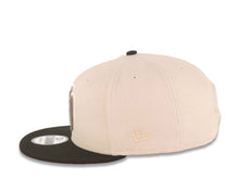 Load image into Gallery viewer, San Diego Padres New Era MLB 9FIFTY 950 Snapback Cap Hat Stone Crown Black Visor Metallic Black/Gold Stagger Logo Petco Park Side Patch Red UV