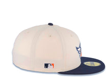 Load image into Gallery viewer, Los Angeles Anaheim Angels New Era MLB 59FIFTY 5950 Fitted Cap Hat Cream Crown Navy Visor Orange/Metallic Gray Logo Batterman Batty Side Patch